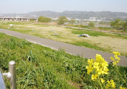 和歌山市　ゴルフ場跡の河川敷公園