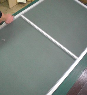アミド張替・作業中