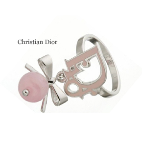 ChristianDior リボンチャーム付リング
