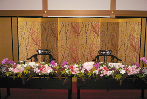 披露宴を華やかに演出いたします